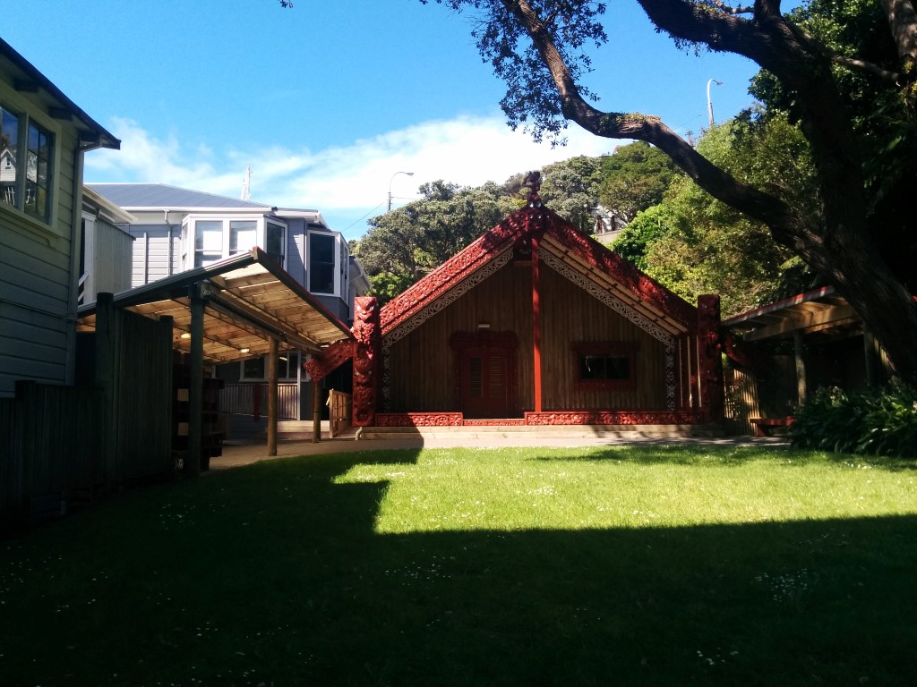 Ein Maori-Versammlungshaus